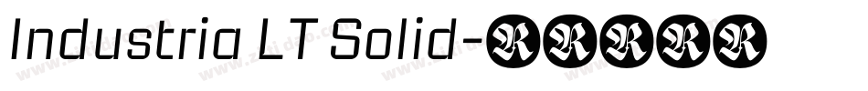 Industria LT Solid字体转换